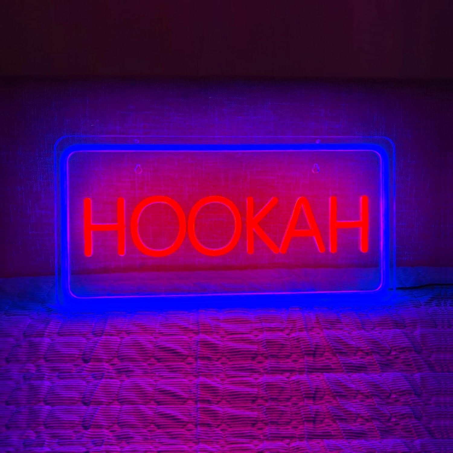 Vaping Store - Enseigne néon HOOKAH, lumières LED à